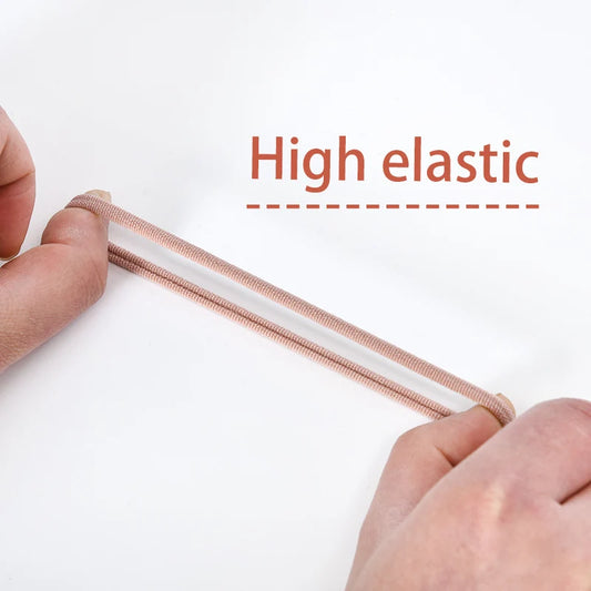 Women Girls' Soft Scrunchies Hair Ties 10/50/100 Pcs/Set Solid Rubber Bands Lovely Elastic Hair Bands Female Hair Accessories